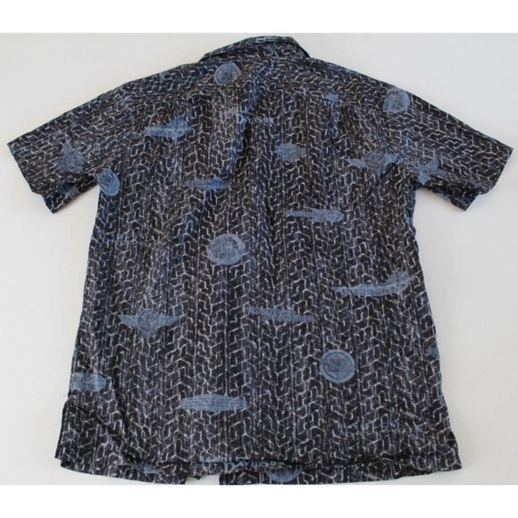 Harley Davidson Motorcycles Men's Button Down Shirt Logo Pattern Size M - Picture 2 of 4